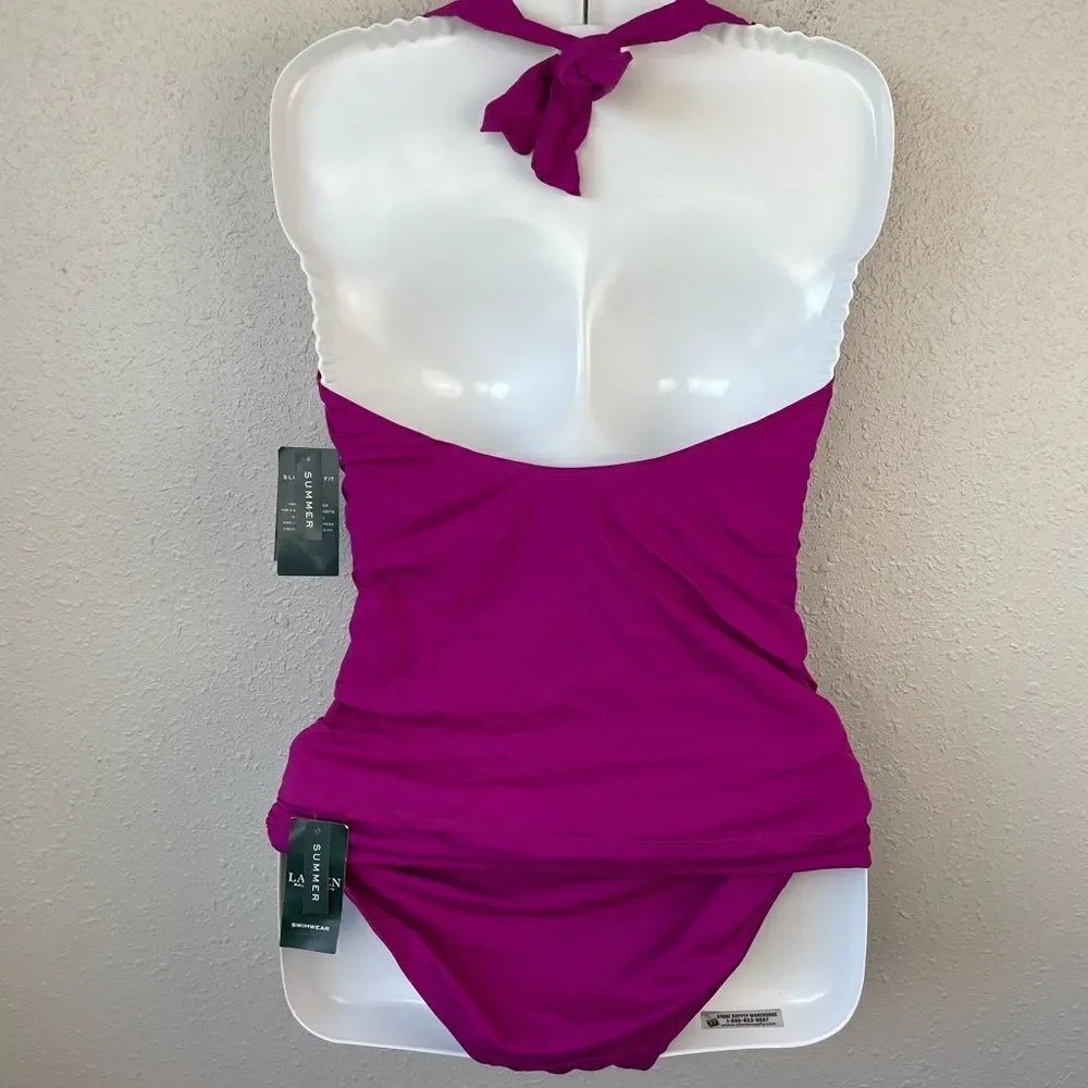 NWT Lauren Ralph Lauren Matching Tankini and Bottoms Size 16